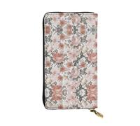 Portafoglio lungo in pelle con stampa Torre Eiffel Flower Paris, portafoglio personalizzato alla moda, scomparti multipli per schede, regalo pronto, nero, taglia unica, Nero, One Size