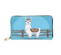 Portafoglio lungo in pelle di alpaca, grande capacità, morbido portafoglio in pelle PU per donna con più scomparti per carte, tasca per telefono e portamonete con cerniera, elegante porta carte per te