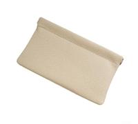 Portafoglio lungo per banconote, carte e passaporto, con chiusura automatica, accessorio elegante per l'uso quotidiano, grigio