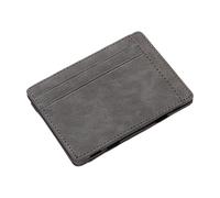 Portafoglio Magico Portafoglio Magico Sottile, Portafoglio in Pelle PU con Fermasoldi Magico e Portacarte, Portamonete, Portafogli, Carte e Organizzatore di Contanti da Uomo, grigio, Se référer au