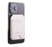 Portafoglio magnetico in vera pelle, con iPhone 16 Pro/Pro Max/Plus/15/14/13/12, compatibile con MagSafe Wallet, [rimovibile] [pieghevole] [RFID Blocker] [finestra ID], non per mini, bianco, nan