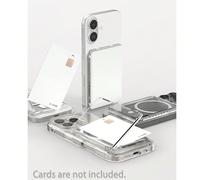 Portafoglio magnetico porta carte e telefono, supporto per telefono cellulare, adatto alla maggior parte dei modelli di telefono, può contenere fino a 3 carte come documenti d'identità, carte bancarie