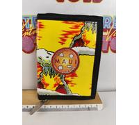 PORTAFOGLIO MAUI AND SONS VINTAGE FUOCO FIAMME CON ZIP ORIGINALE ANNI 90 GIALLO
