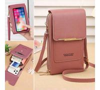 Portafoglio mini donna, con chiusura a ribalta, borsa a tracolla multifunzione, portafoglio alla moda con porta carte di credito, tasca verticale per telefono, borsa per telefono, portafoglio e borsel