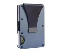 Portafoglio minimalista per uomini e donne, portafoglio sottile RFID, resistente ai graffi, porta carte di credito e clip per soldi, denaro facilmente rimovibile, A3, 1.0*1.0*1.0