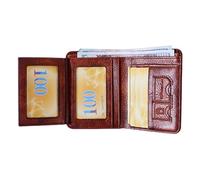 Portafoglio multi-carta, portafoglio tascabile da uomo | Porta carte di credito portafoglio corto da uomo di grande capacità,Portafoglio corto compatto con portacarte multiplo per marito, padre e amic