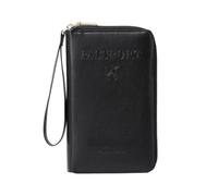 Portafoglio multifunzionale per passaporto RFID, porta passaporto RFID per portafoglio, custodia da viaggio antifurto per custodia protettiva antifurto, nero, moderno