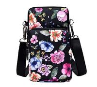 Portafoglio Multifunzione per Cellulare Con Tracolla, Borsa in Nylon Stampato, Portamonete Con Scomparto per Carte di Credito, Adatto per il Trasporto