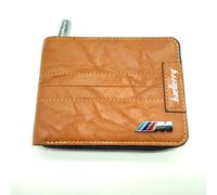 PORTAFOGLIO NEW26 TOP QUALITY IN PU MULTITASCA BROWN LOGO BMW M CM 12X9.5