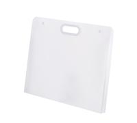Portafoglio opere d'arte plastica 17 x 14 pollici borsa trasparente bianco
