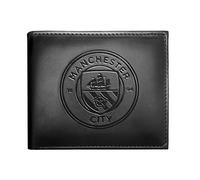 Portafoglio originale Manchester City FC - stemma ricamato - Nero