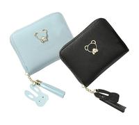 Portafoglio Orsetto Da 2 Pezzi, Carino Per Ragazze E Bambini, Multifunzionale, Portatile