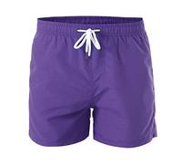 Portafoglio Pantaloncini Casual Uomo con Inner Dry Quick Sports Beach Pants Pantaloncini Net Costumi da Bagno Uomo Carta Grigio Compatibile con Moto, viola., M