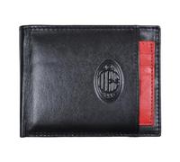 Portafoglio Pelle bicolore con logo impresso a caldo, Prodotto Ufficiale Milan, 143225 MILAN
