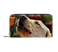 Portafoglio Pelle Pelle Zip Portafoglio lungo Labrador Get Stoned Dog