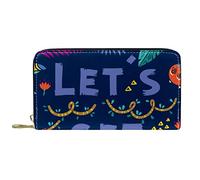 Portafoglio Pelle Pelle Zip Portafoglio lungo Lascia perdere