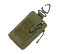 Portafoglio per adolescenti - Custodia portatile impermeabile con cerniera, 13,5 x 8 x 1 cm, portafoglio per donne e uomini adolescenti | tasca da viaggio all'aperto per la spiaggia, Verde militare