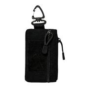 Portafoglio per adolescenti, design compatto e portatile, tessuto Oxford, custodia portatile impermeabile con cerniera, portafoglio con moschettone, uso versatile, per adolescenti e uomini, spiaggia