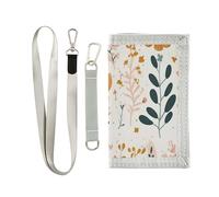 Portafoglio per bambini con fiori selvatici in beige per ragazze con tasca portamonete portafoglio per bambini con adesivo magico età 5-7 6-8 9-12 anni regali di compleanno, Fiori di campo in Beige, 1