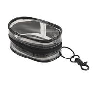 Portafoglio per bambini - Portafoglio trasparente per cuffie, antipolvere, elegante e trasparente, portachiavi con gancio per laurea, compleanno, festa dei bambini e consacrazione, Nero , vedi