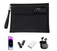 Portafoglio per contanti con serratura, Organizzatore per borse per soldi, Design a doppio strato con funzione di blocco di sicurezza, Accessorio per servizi bancari da viaggio, Gadget alla con s