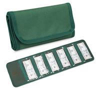 Portafoglio per soldi, organizer per contanti, con 6 tasche con cerniera, confezione multipla per denaro, organizer per banconote, portamonete, piccolo portamonete da viaggio per budget, 10,8 x 20,3