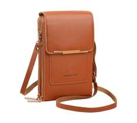 Portafoglio per telefono - Borsa con accesso touch e porta carte - Borsa per telefono in pelle PU con porta carte e touch screen, per matita rossetto, denaro e piccoli oggetti da donna