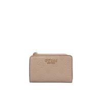 GUESS Phoebe - Custodia per carte da donna con cerniera, logo Simply Taupe, taglia unica