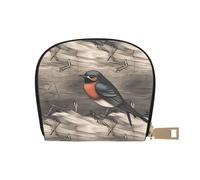 Portafoglio porta carte di credito in grafite rondine fienile, portafoglio in pelle con cerniera per donne signore Rfid blocco porta carte piccolo portamonete portafoglio fisarmonica regalo