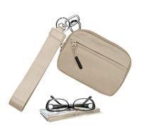Portafoglio porta carte portafoglio 2a generazione portafoglio da donna portafoglio per carte di credito portafoglio in nylon impermeabile da donna portamonete compatto con tracolla, Kaki
