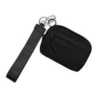 Portafoglio porta carte portafoglio 2a generazione portafoglio da donna portafoglio per carte di credito portafoglio in nylon impermeabile da donna portamonete compatto con tracolla, Nero
