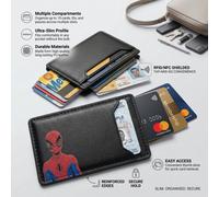 Portafoglio/Porta Tessere Marvel Spider-Man, Misura Universale, Regalo Perfetto per Compleanni, Natale, Festa del Papà e Altre Occasioni Poliuretano