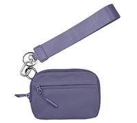 Portafoglio portachiavi da donna - Borsa da polso con cerniera in nylon, compatto | Porta carte di credito Portafoglio Iris impermeabile di seconda generazione per una protezione sicura