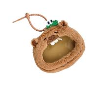 Portafoglio portachiavi in peluche con interni spaziosi, pratica borsa Cpin per carte di credito organizzato per tutti i giorni essenziale morbido peluche Capybara Pouch Organizer, B, Bellezza di