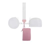 Portafoglio portachiavi - Portafoglio triplo da polso | Portamonete portatile con cerniera intorno al polso portafoglio da donna con portachiavi, tasca compatta per monete per uso esterno, Beige,