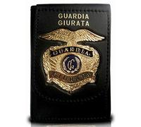 PORTAFOGLIO-PORTADOCUMENTI CON PLACCA GUARDIA GIURATA