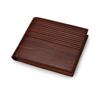 Portafoglio Portafoglio di cuoio da uomo vintage lussuoso short slim maschio borse money clip detentore della carta di credito Wallet (Color : LightBrown)