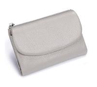Portafoglio, Portafoglio In Pelle Di Ciottoli Morbido Unisex, Pieghevole Da Donna, Grande Capacità(Gray)