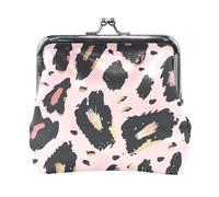 Portafoglio portamonete da donna in pelle con stampa leopardata, borsa per il trucco, borsa per cambiare, borsa da viaggio per uomo