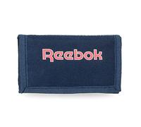 Portafoglio Reebok Lucia con portamonete Blu 13x8x2,5 cm Poliestere