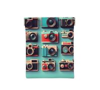 Portafoglio Rétro con Rulle Fotocamere Stampato, Organizzatore Monete, Portamonete, Portamonete da Viaggio, Portamonete, Scambio, Auricolari, Collezione di fotocamere retrò, One size, Alla moda