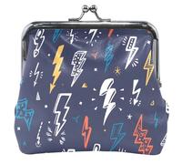 Portafoglio rosa carino da donna in pelle con chiusura a bacio retrò, blu fulmine, cambio soldi per ragazze, retrò lightning blue, UNITALLA Classic, retrò lightning blue, UNITALLA Classic, Retrò