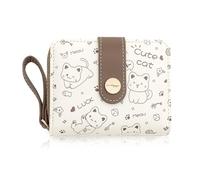 Portafoglio Simpatico Gattino Da 1 Pezzo, Portafoglio Corto, Portafoglio Per Ragazza, Portafoglio In Pelle Pu, Portafoglio Dal Design Divertente