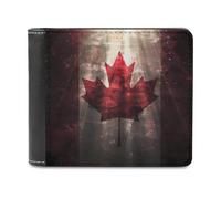 Portafoglio sottile con bandiera del Canada, con tasca frontale e porta carte di credito, per donne e uomini, Stile:, Taglia unica, Per tutte le stagioni