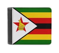 Portafoglio sottile con bandiera dello Zimbabwe, con tasca frontale e porta carte di credito, per donne e uomini, Stile:, Taglia unica, Per tutte le stagioni