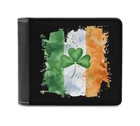 Portafoglio sottile con bandiera irlandese irlandese, tasca frontale, con porta carte di credito, per donne e uomini, Stile:, Taglia unica, Per tutte le stagioni
