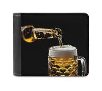 Portafoglio sottile per amore della birra, con tasca frontale e porta carte di credito, per donne e uomini, Stile:, Taglia unica, Per tutte le stagioni