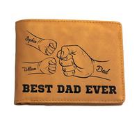 Portafoglio tascabile per monete da uomo, borsa a mano per la festa del papà | portamonete in carta maschile multi-Fent,borsa a mano in pelle PU per nonno, stile corto e