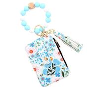 Portafoglio Tassel: borsa porta carte di credito, moda | Portafoglio in pelle PU stile bohémien per donne, ragazze, adulti, Blu chiaro 1, Consulte la descripción