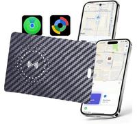 Portafoglio Tracker Card per iOS e Android, ricaricabile Air Tag Wallet Finder, Smart Card sottile e leggera IP68 Bluetooth Tracker e localizzatore oggetti per etichette bagagli, passaporti e altro